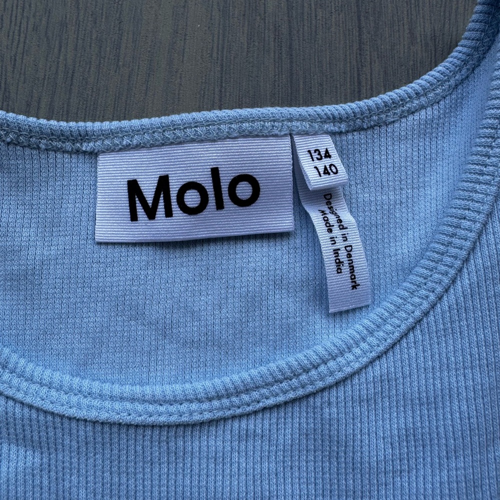 Molo Light Blue Dress with Horse Print - Picture 3 of 7
